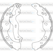 Z4227.00 Sada brzdových čelistí WOKING