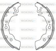 Z4230.00 WOKING sada brzdových čeľustí Z4230.00 WOKING