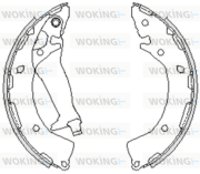 Z4248.00 Sada brzdových čelistí WOKING