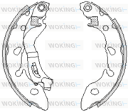 Z4249.00 Sada brzdových čelistí WOKING