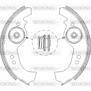 Z4258.01 WOKING sada brzdových čeľustí Z4258.01 WOKING