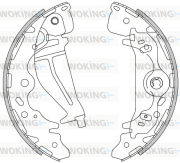 Z4276.00 WOKING sada brzdových čeľustí Z4276.00 WOKING