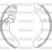 Z4303.00 Sada brzdových čelistí WOKING