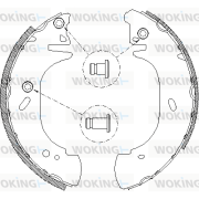 Z4306.00 Sada brzdových čelistí WOKING