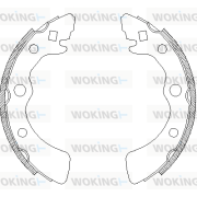 Z4323.00 Sada brzdových čelistí WOKING