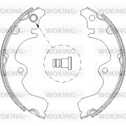 Z4334.01 Sada brzdových čelistí WOKING