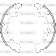 Z4340.00 Sada brzdových čelistí WOKING