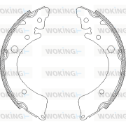 Z4350.00 WOKING sada brzdových čeľustí Z4350.00 WOKING