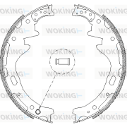 Z4357.00 Sada brzdových čelistí WOKING