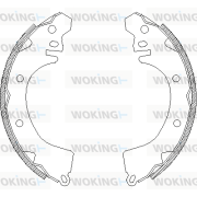 Z4370.00 WOKING sada brzdových čeľustí Z4370.00 WOKING