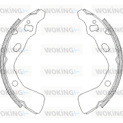 Z4382.00 Sada brzdových čelistí WOKING