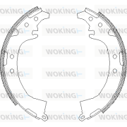 Z4387.00 Sada brzdových čelistí WOKING