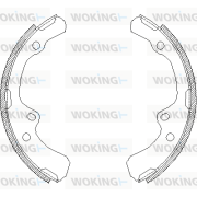 Z4391.00 WOKING sada brzdových čeľustí Z4391.00 WOKING