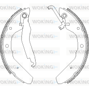 Z4403.00 WOKING sada brzdových čeľustí Z4403.00 WOKING