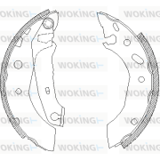 Z4507.01 Sada brzdových čelistí WOKING