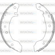 Z4508.00 Sada brzdových čelistí WOKING