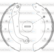 Z4514.00 Sada brzdových čelistí WOKING