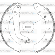 Z4514.01 Sada brzdových čelistí WOKING