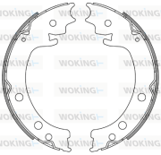 Z4629.00 Sada brzdových čelistí, parkovací brzda WOKING