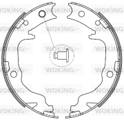 Z4641.00 WOKING sada brzd. čeľustí parkov. brzdy Z4641.00 WOKING