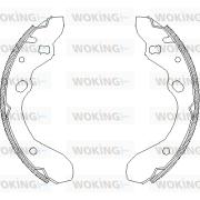 Z4643.00 WOKING sada brzdových čeľustí Z4643.00 WOKING