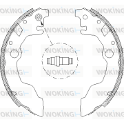 Z4661.00 WOKING sada brzdových čeľustí Z4661.00 WOKING