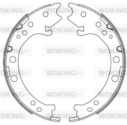 Z4667.00 Sada brzdových čelistí, parkovací brzda WOKING