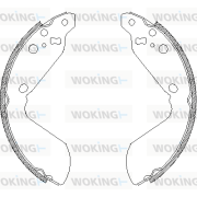 Z4669.00 Sada brzdových čelistí WOKING