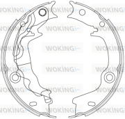 Z4676.00 WOKING sada brzd. čeľustí parkov. brzdy Z4676.00 WOKING