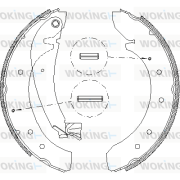 Z4719.00 Sada brzdových čelistí WOKING