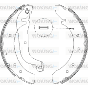 Z4719.01 Sada brzdových čelistí WOKING
