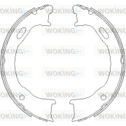 Z4747.00 WOKING sada brzd. čeľustí parkov. brzdy Z4747.00 WOKING