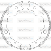 Z4752.00 WOKING sada brzd. čeľustí parkov. brzdy Z4752.00 WOKING