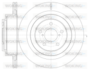 D61001.10 WOKING brzdový kotúč D61001.10 WOKING