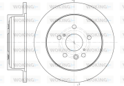 D61158.00 Brzdový kotouč WOKING