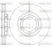 D61163.10 WOKING brzdový kotúč D61163.10 WOKING