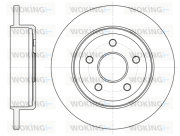 D61211.00 WOKING brzdový kotúč D61211.00 WOKING