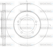 D61233.10 Brzdový kotouč WOKING