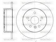 D61327.00 WOKING brzdový kotúč D61327.00 WOKING