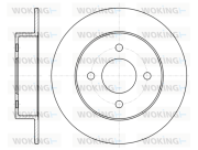 D61353.00 WOKING brzdový kotúč D61353.00 WOKING