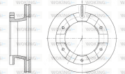 D61407.10 Brzdový kotouč WOKING