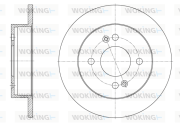 D61609.00 WOKING brzdový kotúč D61609.00 WOKING