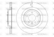 D61614.10 Brzdový kotouč WOKING