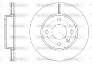 D61624.10 WOKING brzdový kotúč D61624.10 WOKING