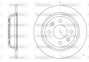 D6195.00 Brzdový kotouč WOKING