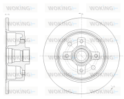 D6217.00 Brzdový kotouč WOKING