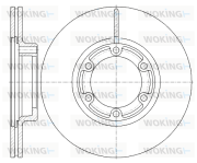 D6438.10 WOKING brzdový kotúč D6438.10 WOKING