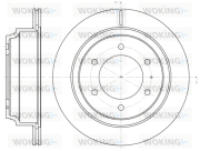 D6515.10 WOKING brzdový kotúč D6515.10 WOKING
