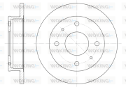 D6568.00 WOKING brzdový kotúč D6568.00 WOKING