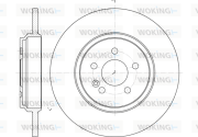 D6631.00 WOKING brzdový kotúč D6631.00 WOKING